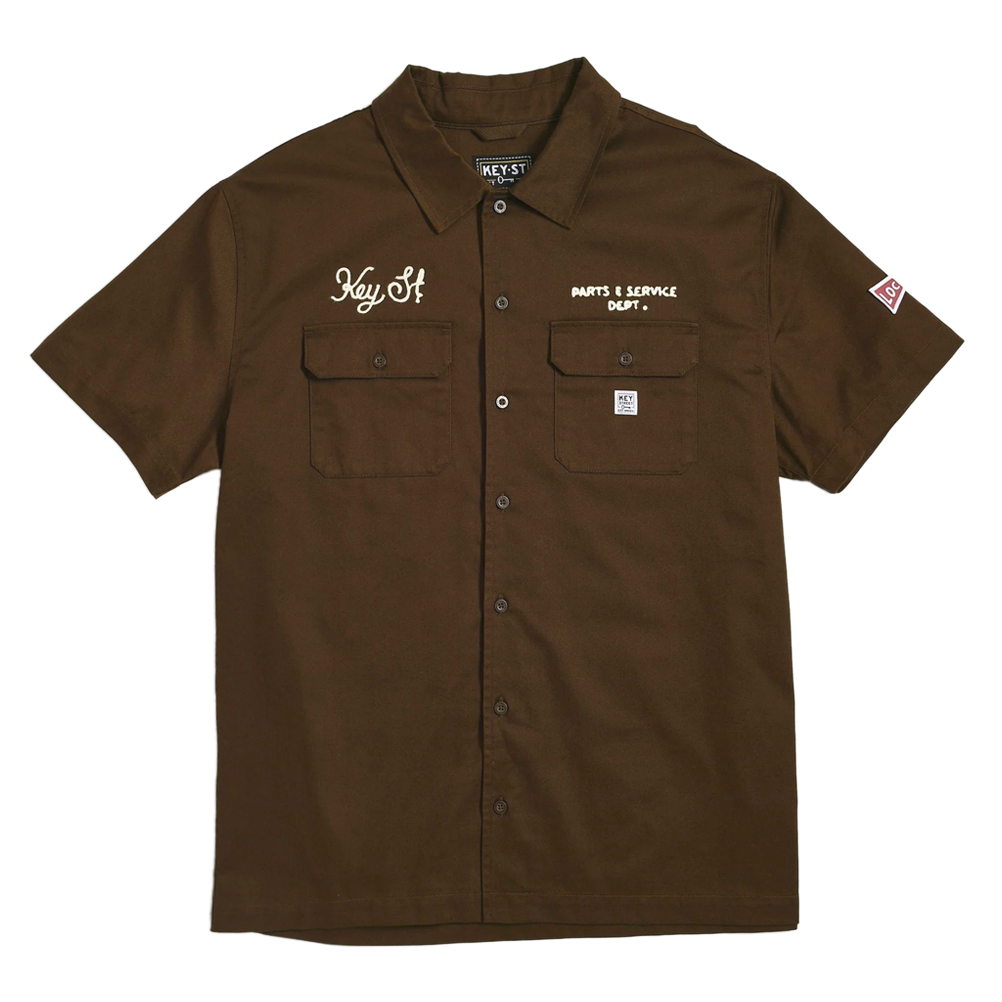 Parts & Service Work Shirt Brown