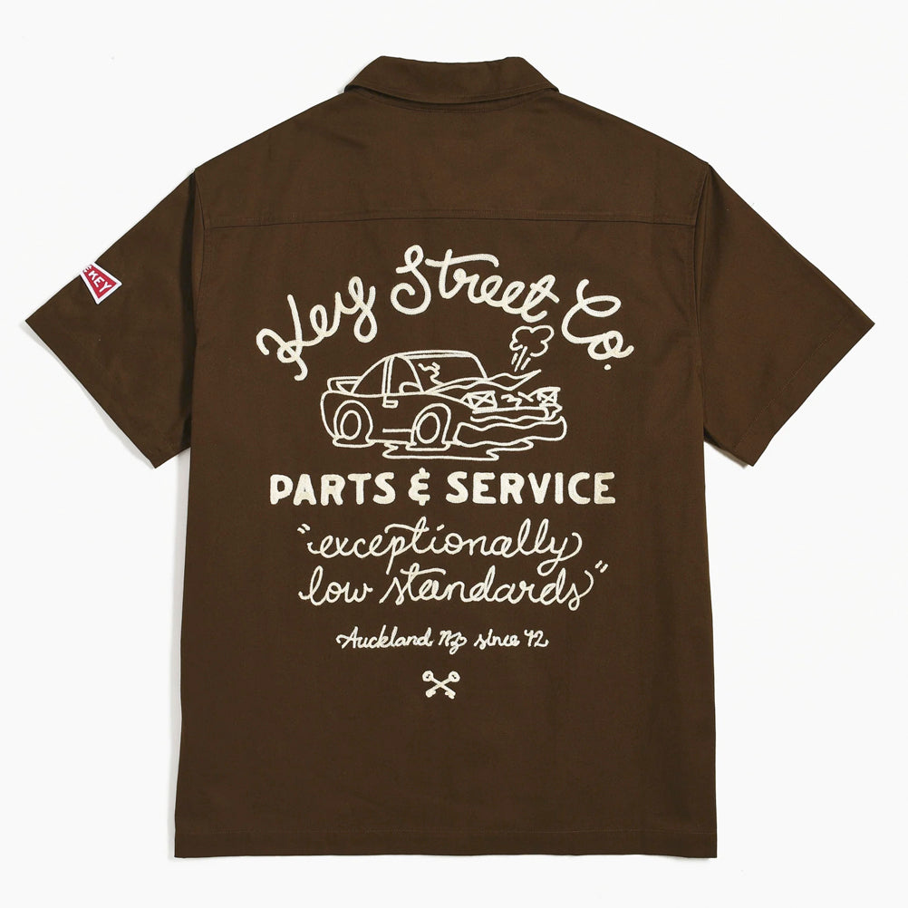 Parts & Service Work Shirt Brown