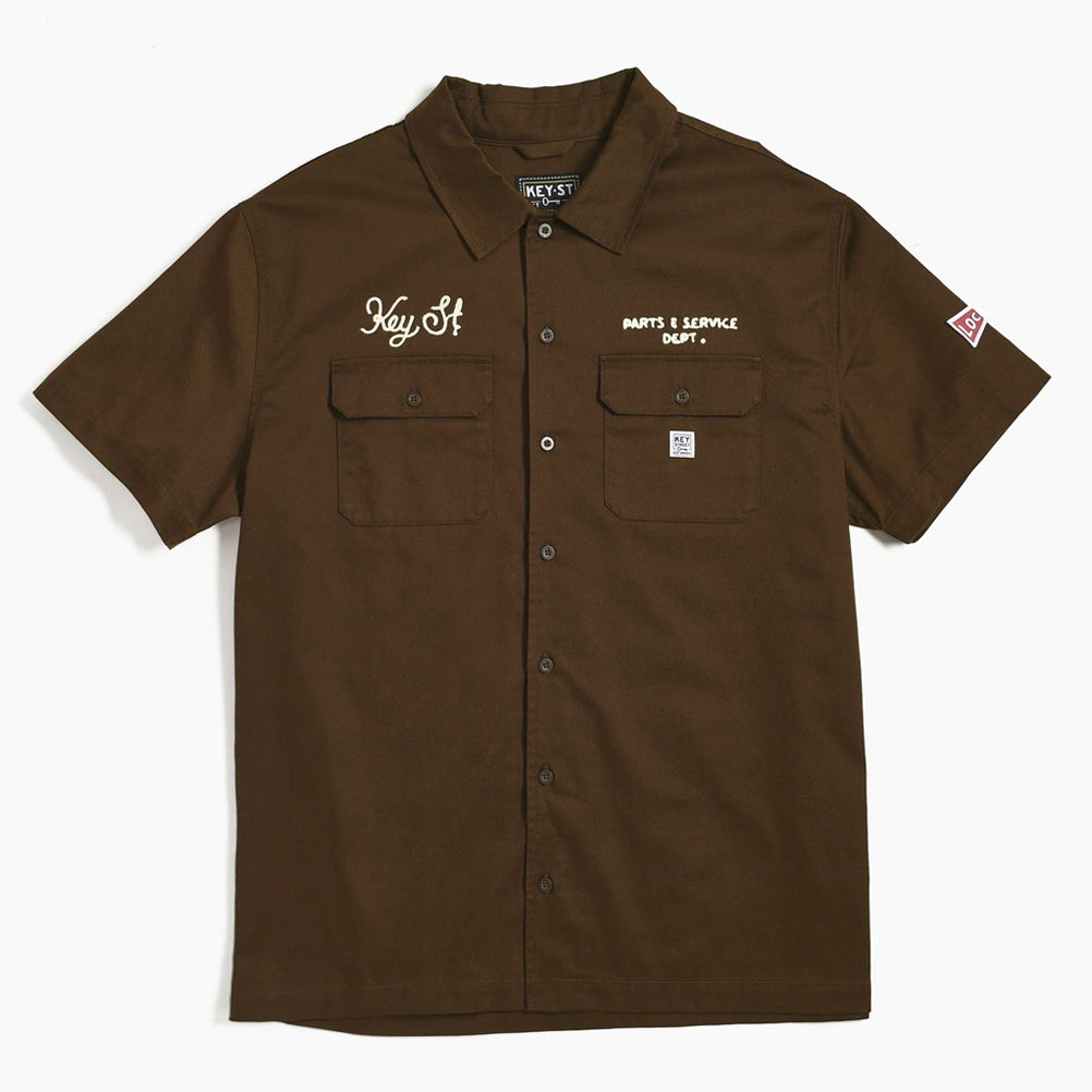Parts & Service Work Shirt Brown